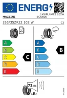 265/35R22 opona MAZZINI ECO606 XL 102W